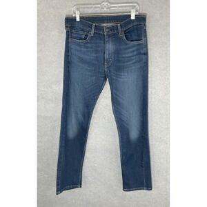Levi Straus 505 Jeans Men Sz 33x32 Medium Blue Pockets Zipper Closure Denim